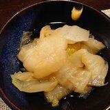 白菜の煮浸し辛子添え